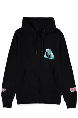 Sudadera con Capucha Logo Hatsune Miku en Negro