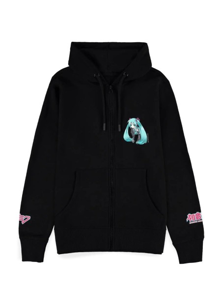 Sudadera con Capucha Logo Hatsune Miku en Negro