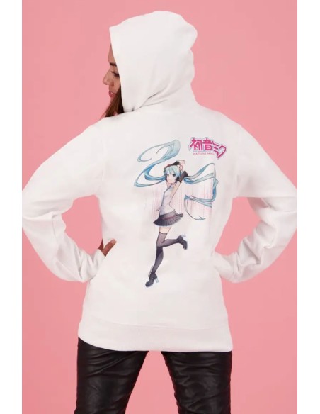 Sudadera con Capucha Live Concert Hatsune Miku en Blanco
