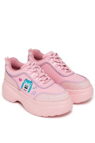 Diva Virtual Platform Sports Sneakers in Pink - Hatsune Miku x Koi Footwear