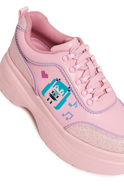 Bambas Deportivas con Plataforma Virtual Diva en Rosa - Hatsune Miku x Koi Footwear