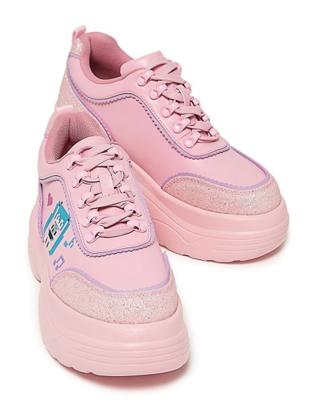 Bambas Deportivas con Plataforma Virtual Diva en Rosa - Hatsune Miku x Koi Footwear