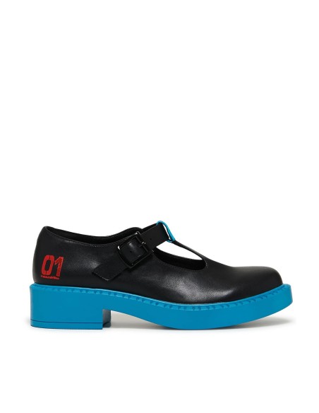 Mary Janes in Black x Turquoise - Hatsune Miku x Koi Footwear