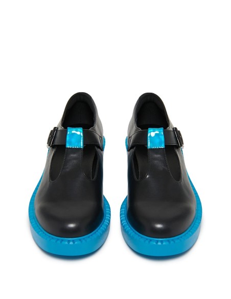 Mary Janes in Black x Turquoise - Hatsune Miku x Koi Footwear