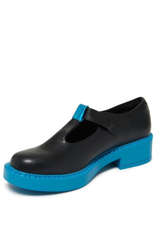 Mary Janes in Black x Turquoise - Hatsune Miku x Koi Footwear