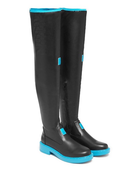 Long Boots in Black - Hatsune Miku x Koi Footwear