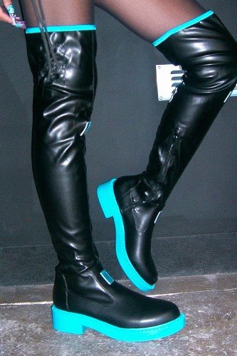 Long Boots in Black - Hatsune Miku x Koi Footwear 2