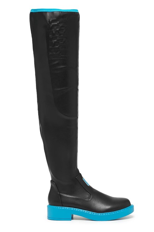 Botas Long Boots en Negro - Hatsune Miku x Koi Footwear