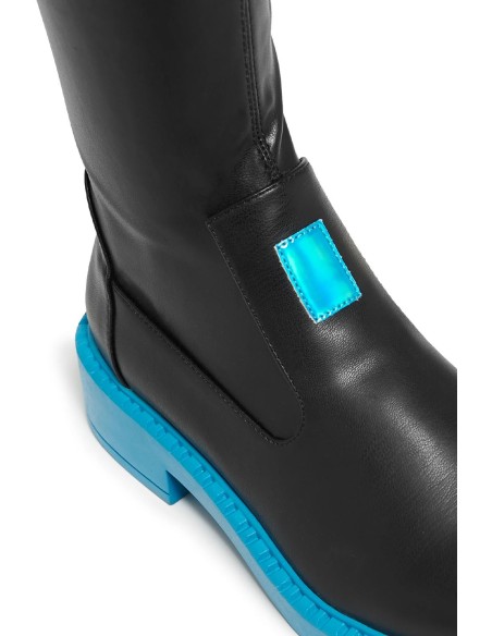 Botas Long Boots en Negro - Hatsune Miku x Koi Footwear