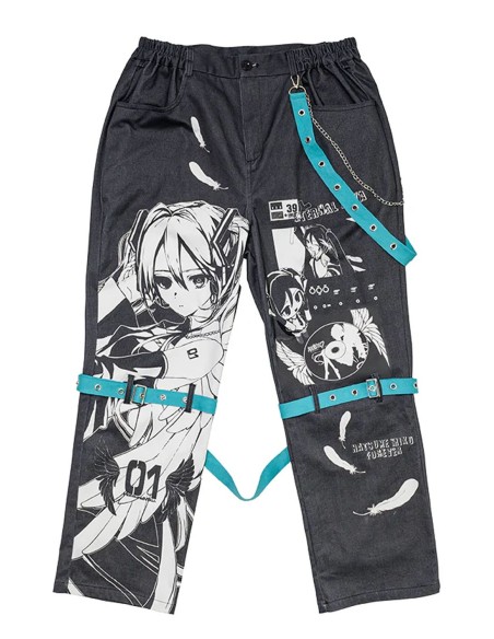 Pantalón Bondage - Hatsune Miku x ACDC Rag