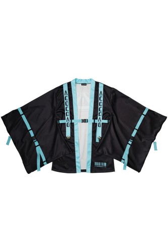 Haori Jacket Error Code in Black x Turquoise - ACDC Rag 2