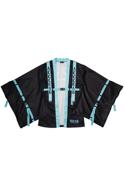 Haori Jacket Error Code in Black x Turquoise - ACDC Rag