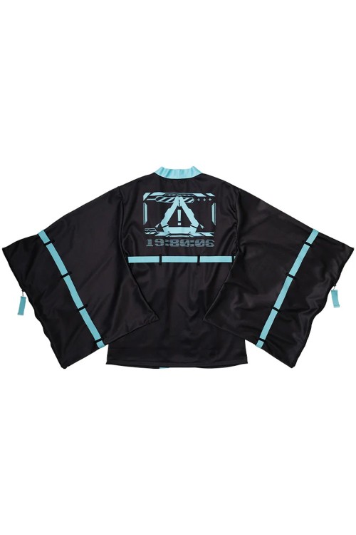 Haori Jacket Error Code in Black x Turquoise - ACDC Rag