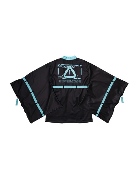 Haori Jacket Error Code in Black x Turquoise - ACDC Rag