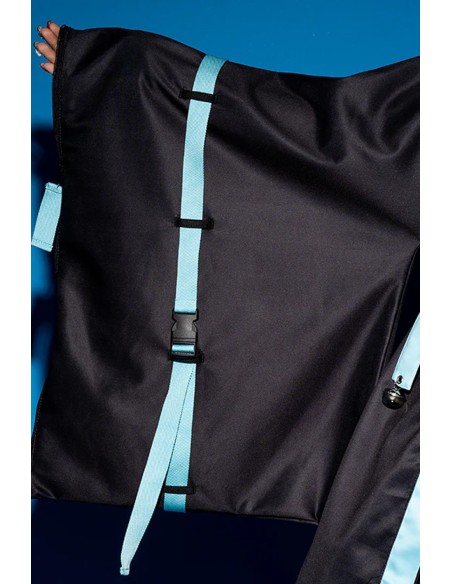 Haori Jacket Error Code in Black x Turquoise - ACDC Rag