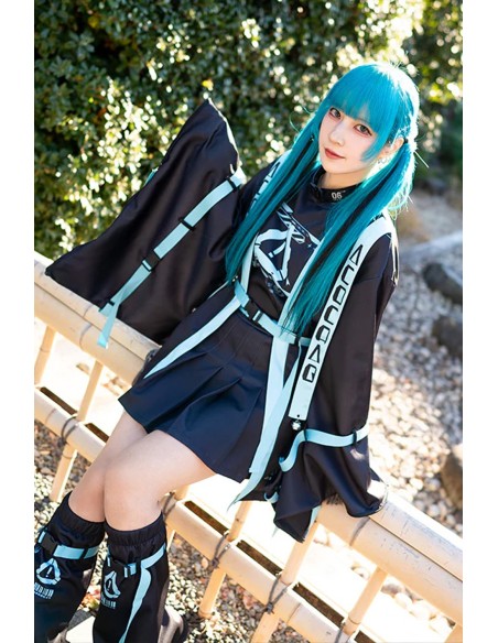 Haori Jacket Error Code in Black x Turquoise - ACDC Rag