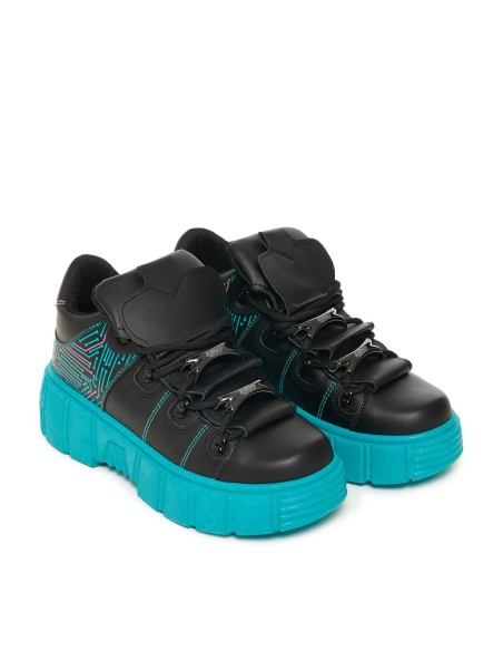 Bambas de Plataforma Circuit Pulse - Hatsune Miku x Koi Footwear
