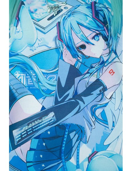 Miku Forever Oversized Sweatshirt in White x Turquoise - Hatsune Miku x ACDC Rag