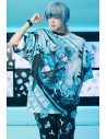 Oversized Miku Forever T-shirt Black x Blue - Hatsune Miku x ACDC Rag
