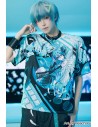 Miku Forever T-shirt in Black x Blue - Hatsune Miku x ACDC Rag