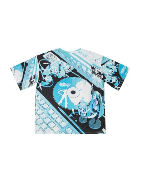 Miku Forever T-shirt in Black x Blue - Hatsune Miku x ACDC Rag