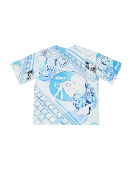 Miku Forever T-shirt in White x Blue - Hatsune Miku x ACDC Rag