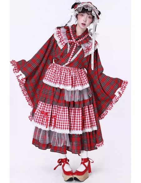 Falda Larga a Capas Retro Showa ~ SOS MEME CLUB