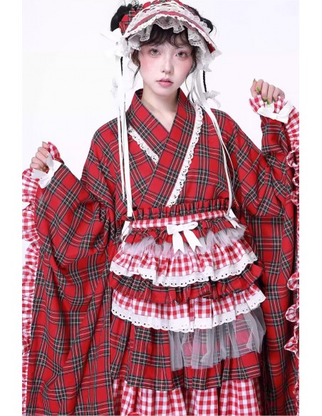 Chaqueta Kimono Haori con Cinturón Retro Showa ~ SOS MEME CLUB