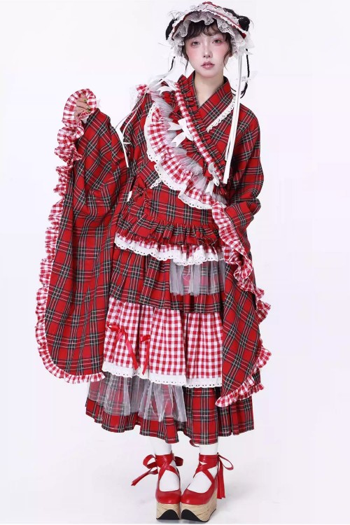 Chaqueta Kimono Haori con Cinturón Retro Showa ~ SOS MEME CLUB