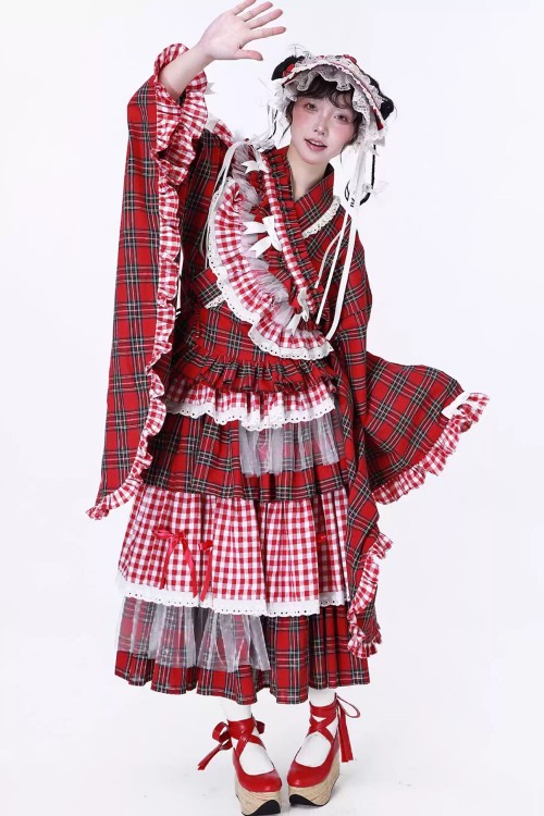 Chaqueta Kimono Haori con Cinturón Retro Showa ~ SOS MEME CLUB