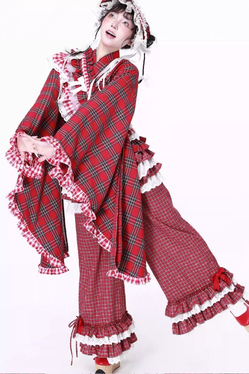 Chaqueta Kimono Haori con Cinturón Retro Showa ~ SOS MEME CLUB