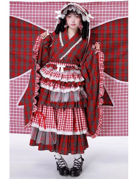 Chaqueta Kimono Haori con Cinturón Retro Showa ~ SOS MEME CLUB