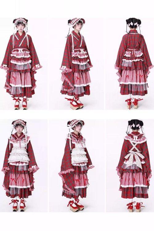 Chaqueta Kimono Haori con Cinturón Retro Showa ~ SOS MEME CLUB