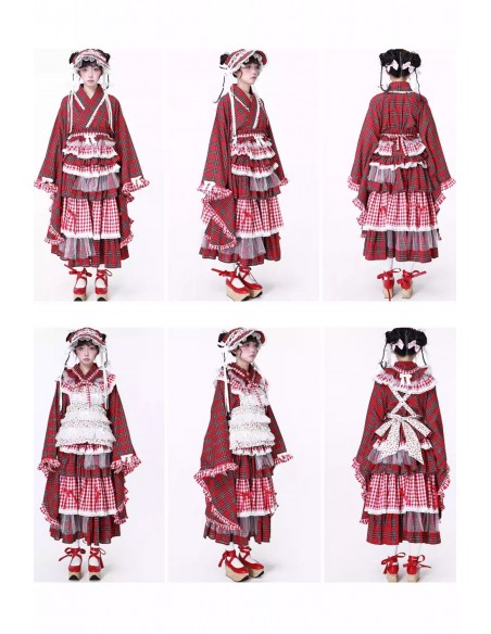 Showa Retro Belted Haori Kimono Jacket ~ SOS MEME CLUB