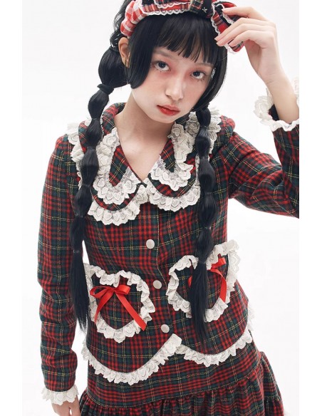 Retro Classic Tartan Jacket ~ SOS MEME CLUB