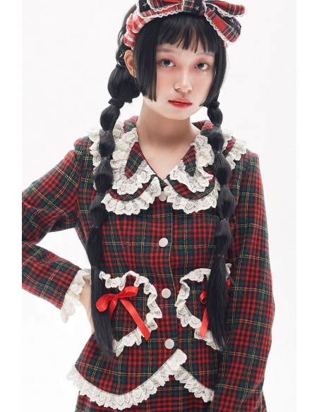 Retro Classic Tartan Jacket ~ SOS MEME CLUB