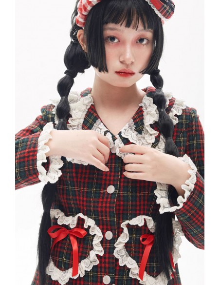 Retro Classic Tartan Jacket ~ SOS MEME CLUB