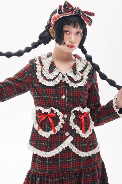 Chaqueta Retro Classic Tartán ~ SOS MEME CLUB