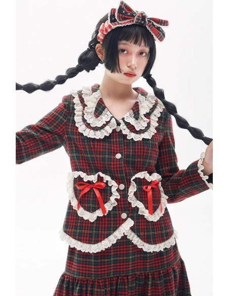 Retro Classic Tartan Jacket ~ SOS MEME CLUB