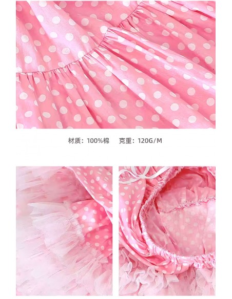Pastel Pink Polka Dot Lolita Skirt ~ SOS MEME CLUB