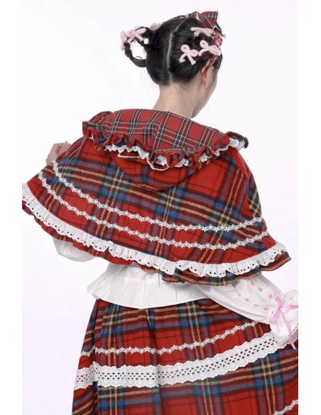 Winter Tartan Hooded Cape ~ SOS MEME CLUB
