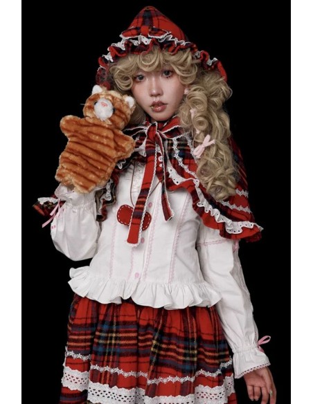 Winter Tartan Hooded Cape ~ SOS MEME CLUB