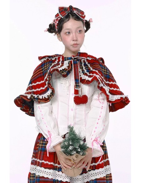 Capelina con Capucha Winter Tartan ~ SOS MEME CLUB