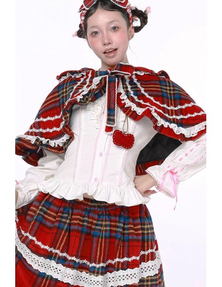 Capelina con Capucha Winter Tartan ~ SOS MEME CLUB