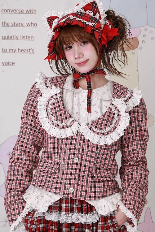 Vintage Showa Tartan Tweed Jacket ~ SOS MEME CLUB