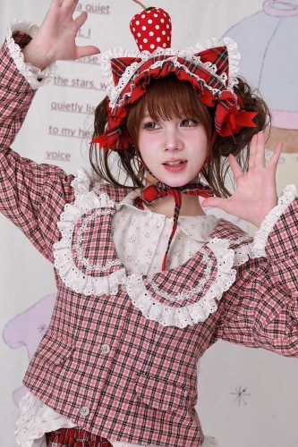 Chaqueta Vintage Showa Tartan Tweed ~ SOS MEME CLUB 2