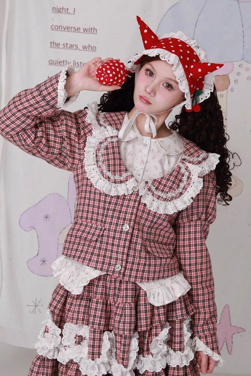 Vintage Showa Tartan Tweed Jacket ~ SOS MEME CLUB