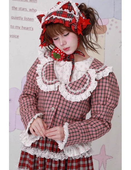 Vintage Showa Tartan Tweed Jacket ~ SOS MEME CLUB