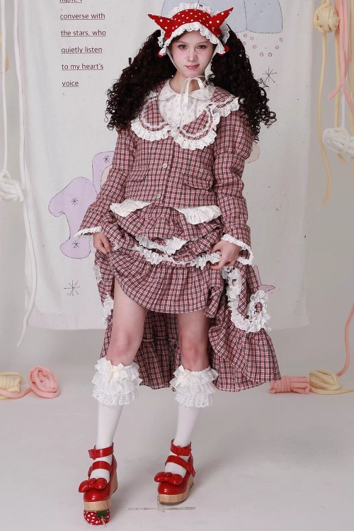 Vintage Showa Tartan Tweed Jacket ~ SOS MEME CLUB