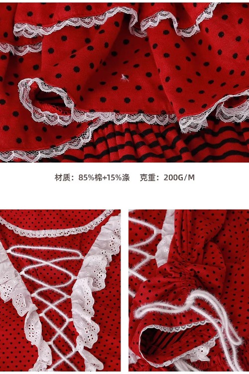 Suéter Vintage Style Polka Dot Rojo ~ SOS MEME CLUB